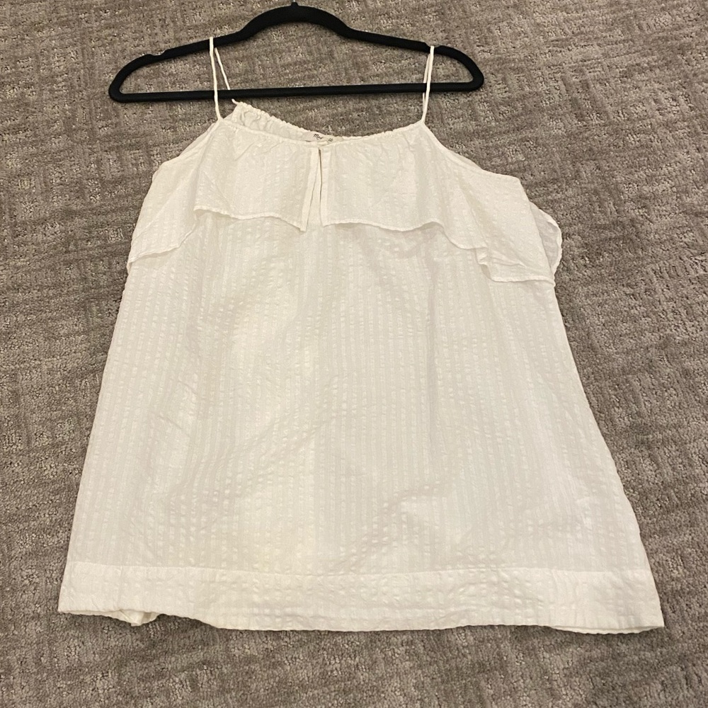 Madewell White Cotton Tank (small)